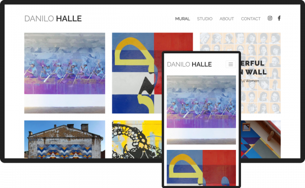 Webdesign Portfolio Seite